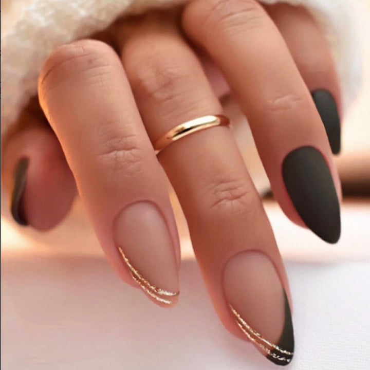 Elegant French Tip Press-On Nail Set Kalsten