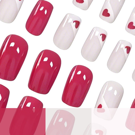 Heart-Embellished Nail Art Enhancements Kalsten
