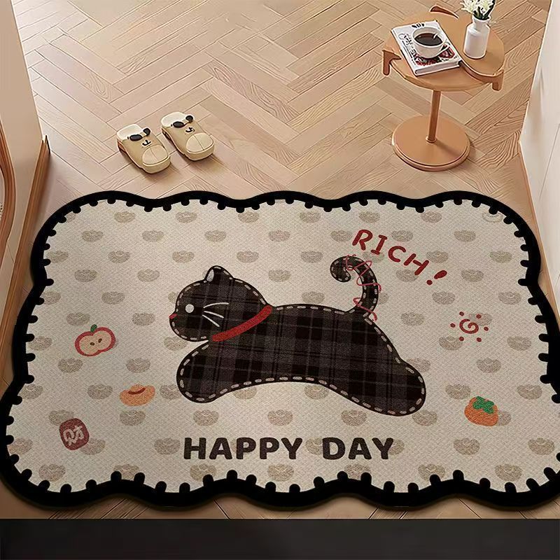 Playful Cat-Themed Area Mat
