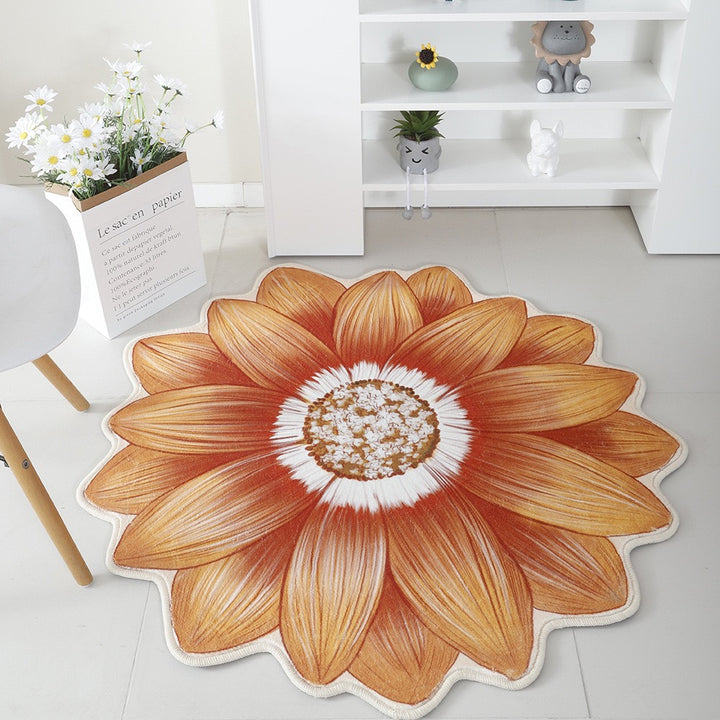 Floral Print Round Area Rug Kalsten