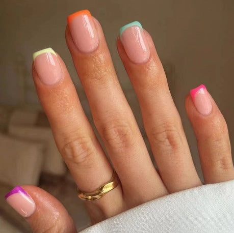 Elegant French Tip Acrylic Nail Enhancements Kalsten 1789915301