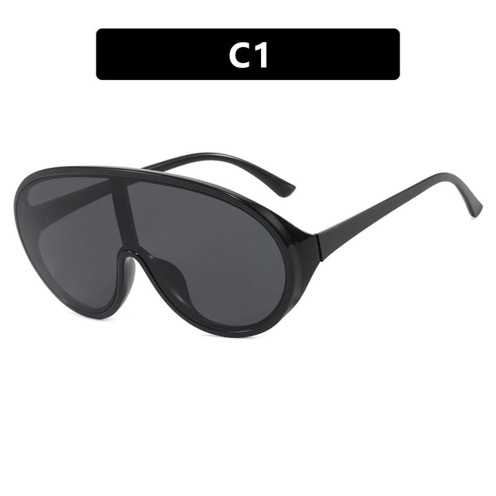 Women's futuristic sunglasses with large lenses and ergonomic frame Kalsten
