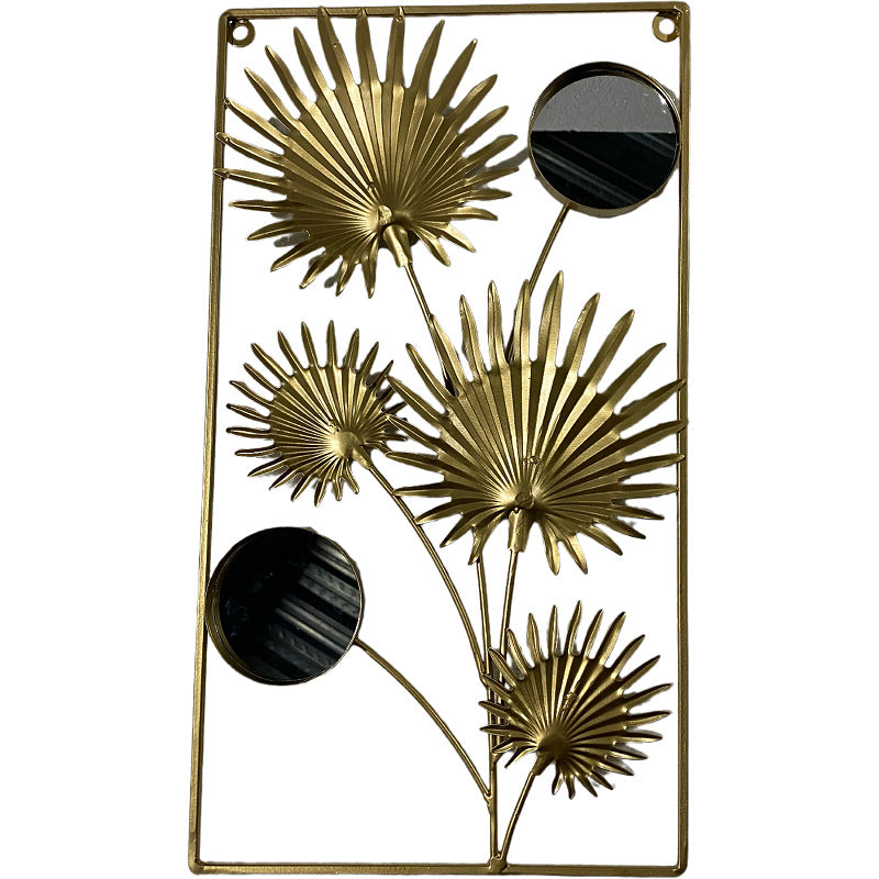 Decorative Metal Wall Art with Leaf Design Kalsten