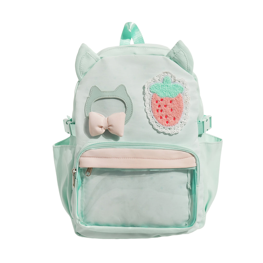Playful Cat-Ear Themed Backpack Kalsten