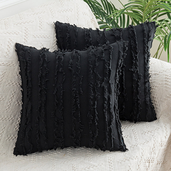 Fringe Texture Square Cushion