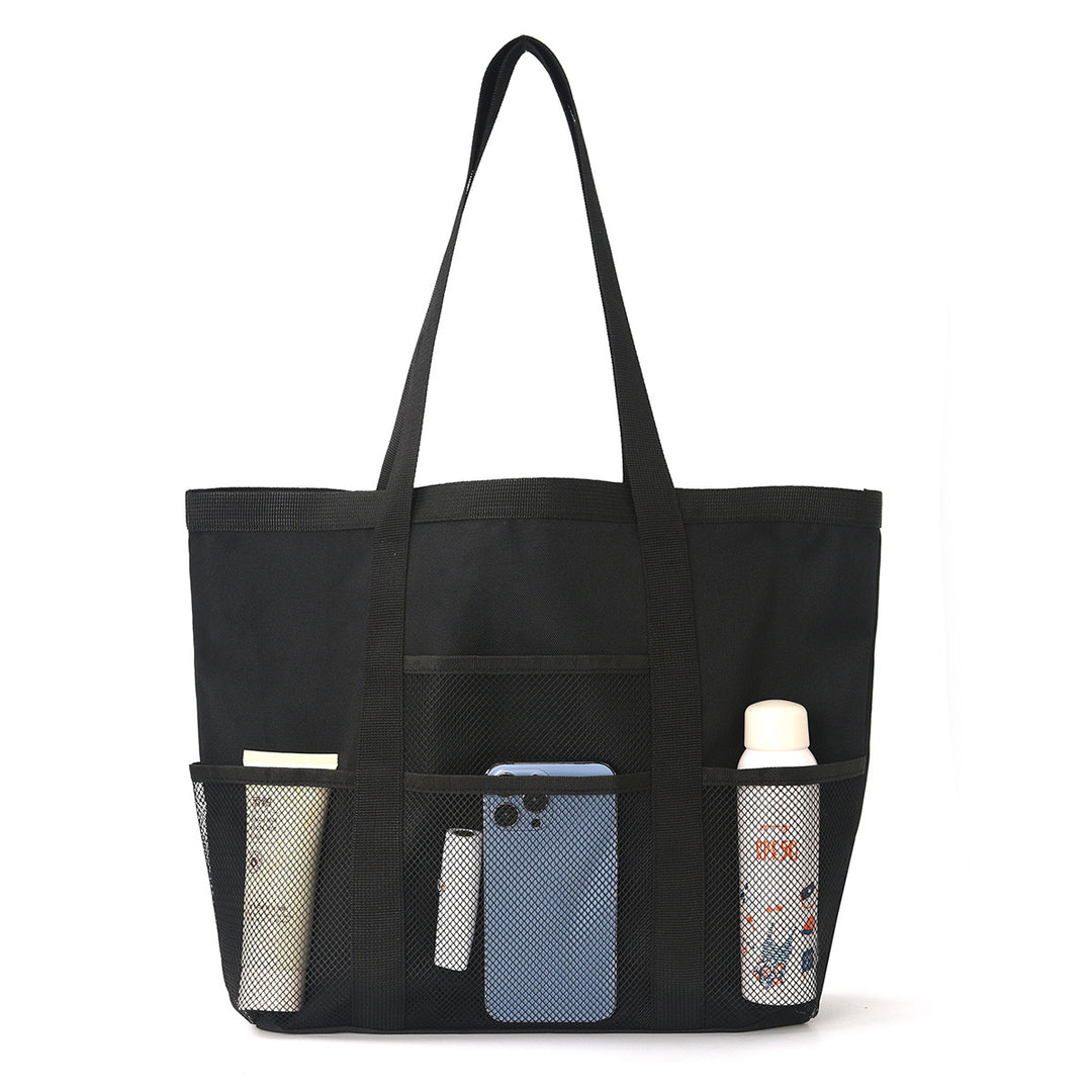 Multifunctional shopping bag with practical outer pockets Kalsten