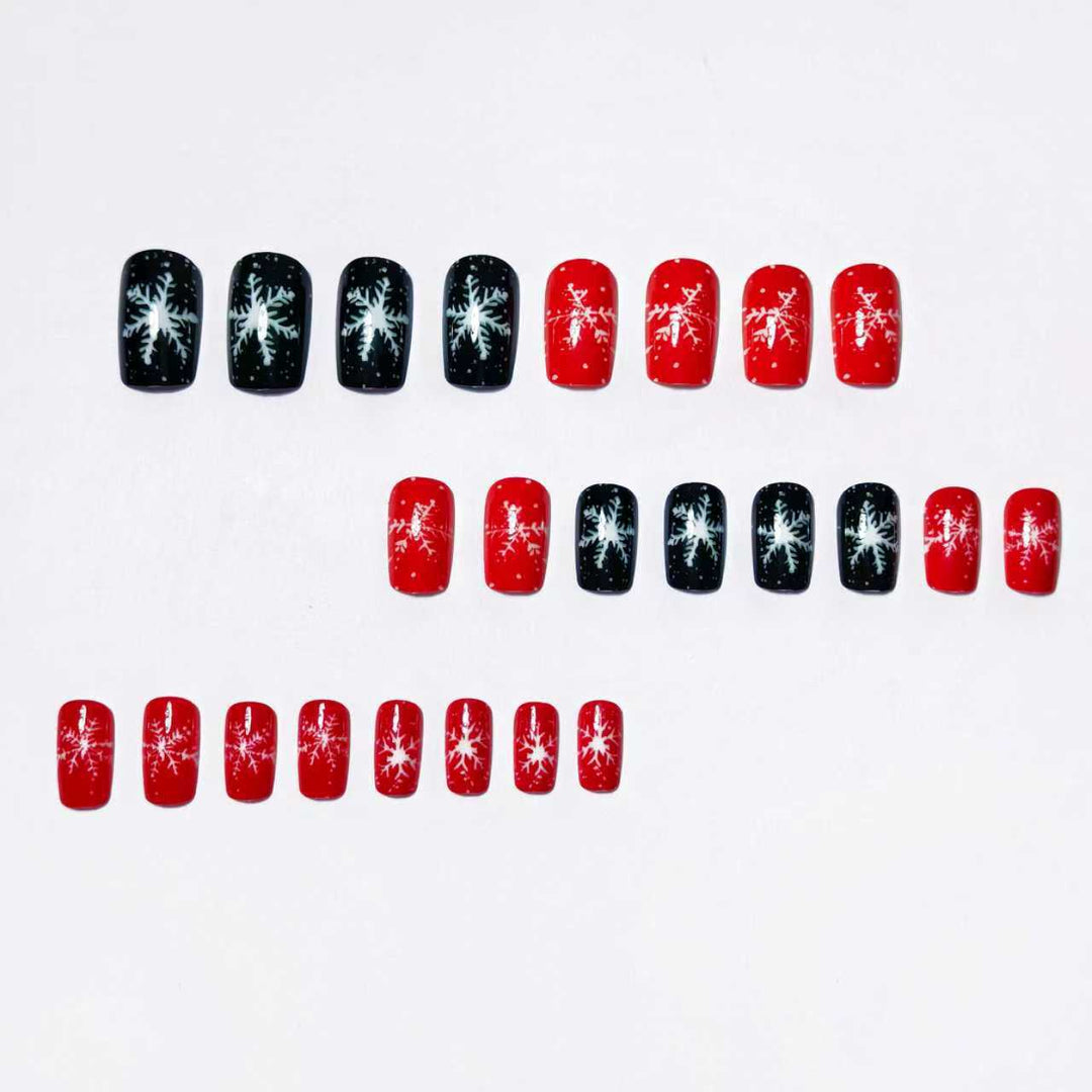 Artificial nails with winter snowflake design Kalsten