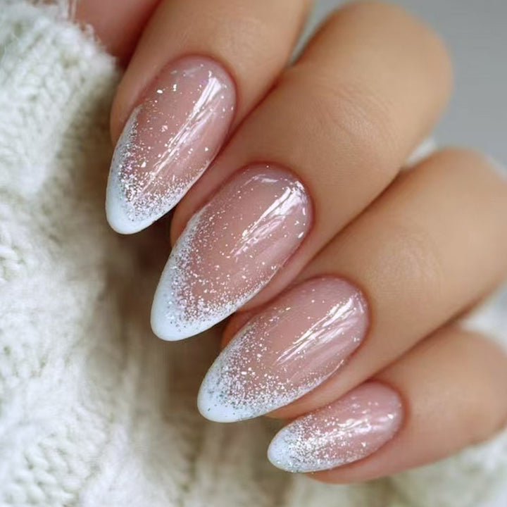 Creative artificial nails with elegant glitter design Kalsten