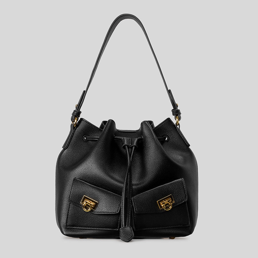 Leather Bucket Bag