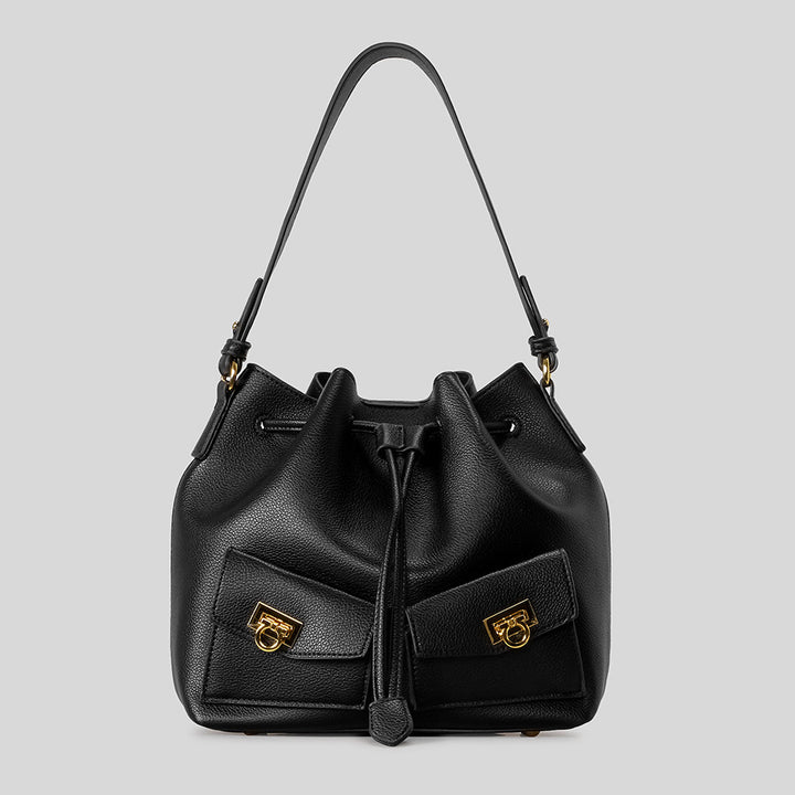 Leather Bucket Bag
