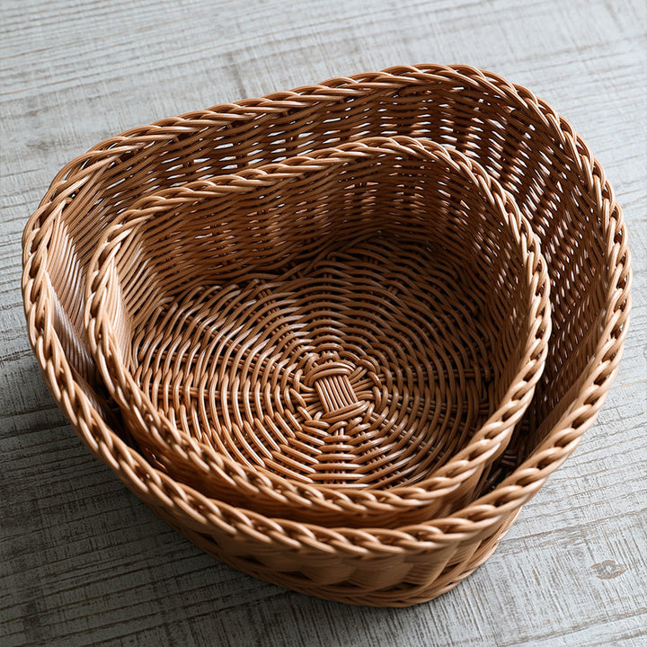 Heart-Shaped Woven Storage Basket Kalsten