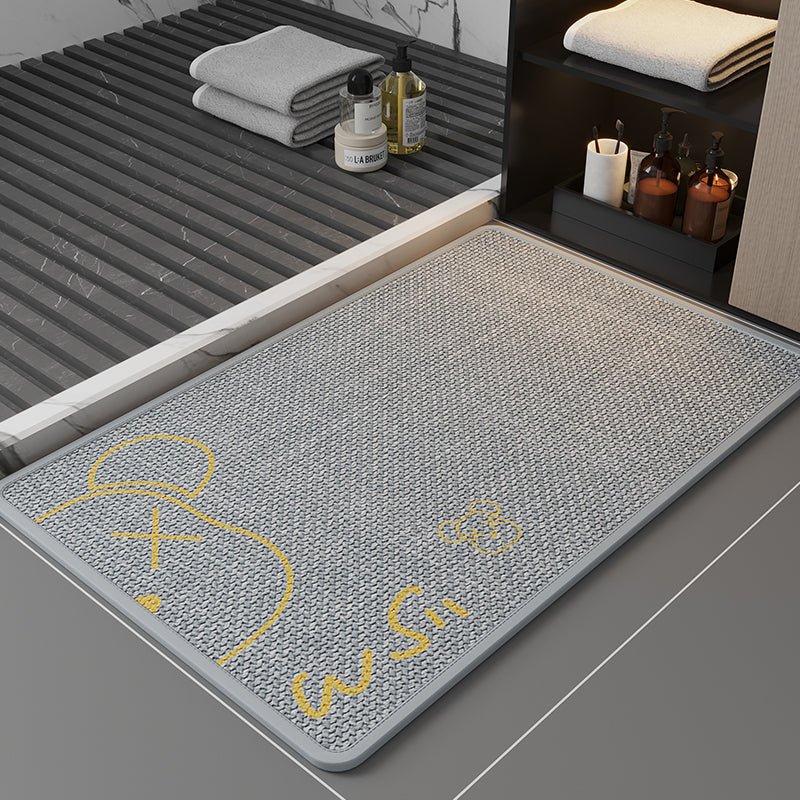 Quick-Drying Fish-Themed Bath Mat