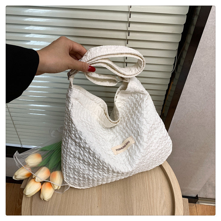 Textured Everyday Shoulder Bag