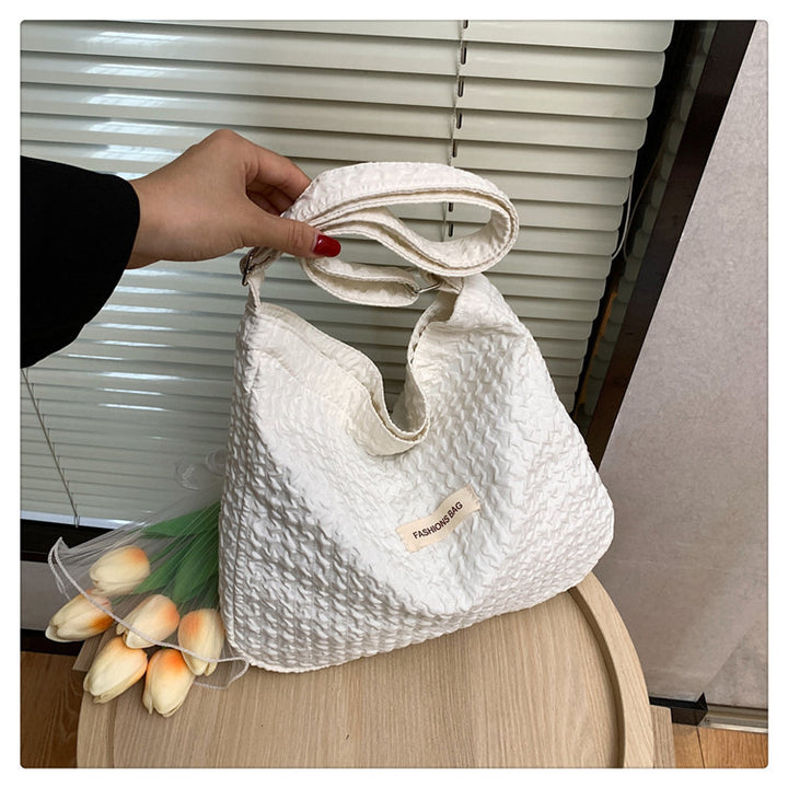 Textured Everyday Shoulder Bag