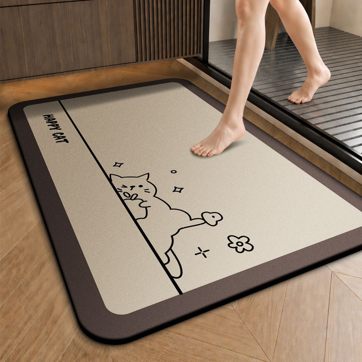 Cartoon-Themed Non-Slip Bath Rug