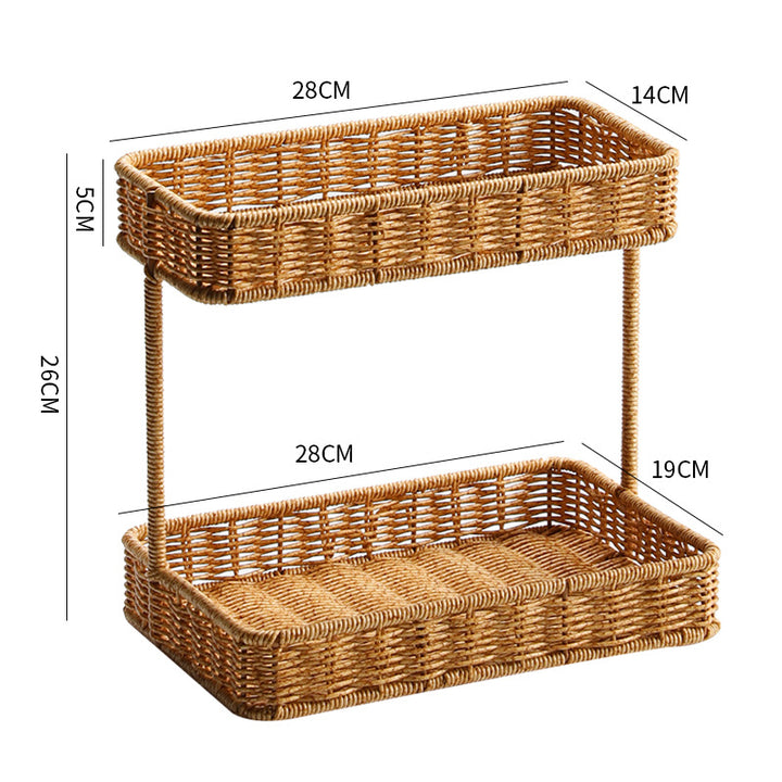 Unisex two-level storage basket Kalsten