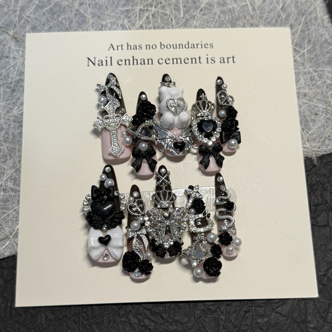 Gothic Themed Nail Art Set