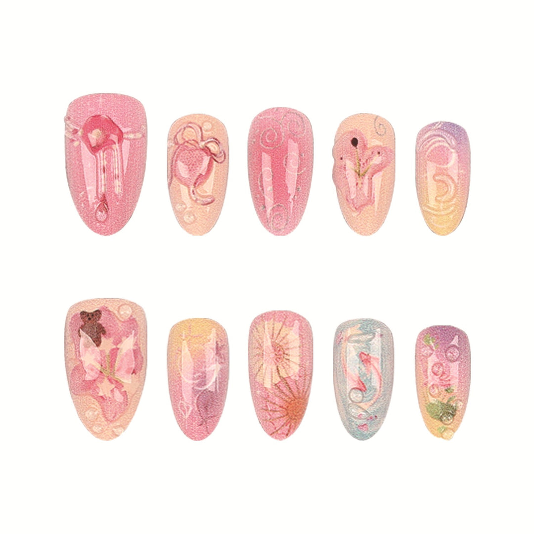 Artisanal Press-On Nail Tips Set