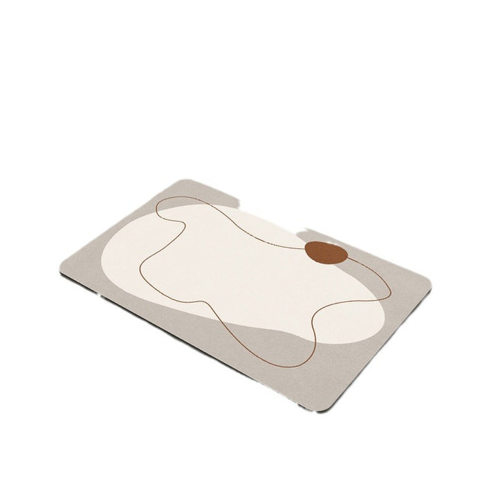 Modern Geometric Bath Mat Kalsten