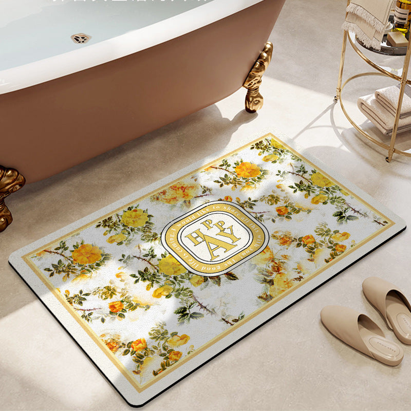 Floral Decorative Bath Mat