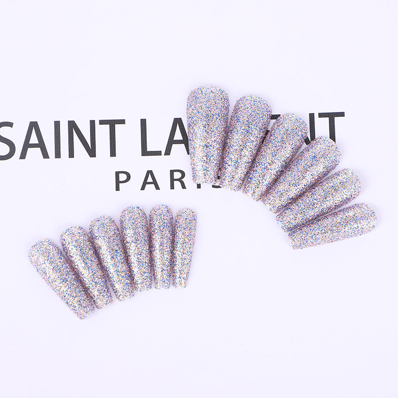 High-quality artificial nails with glitter effects Kalsten