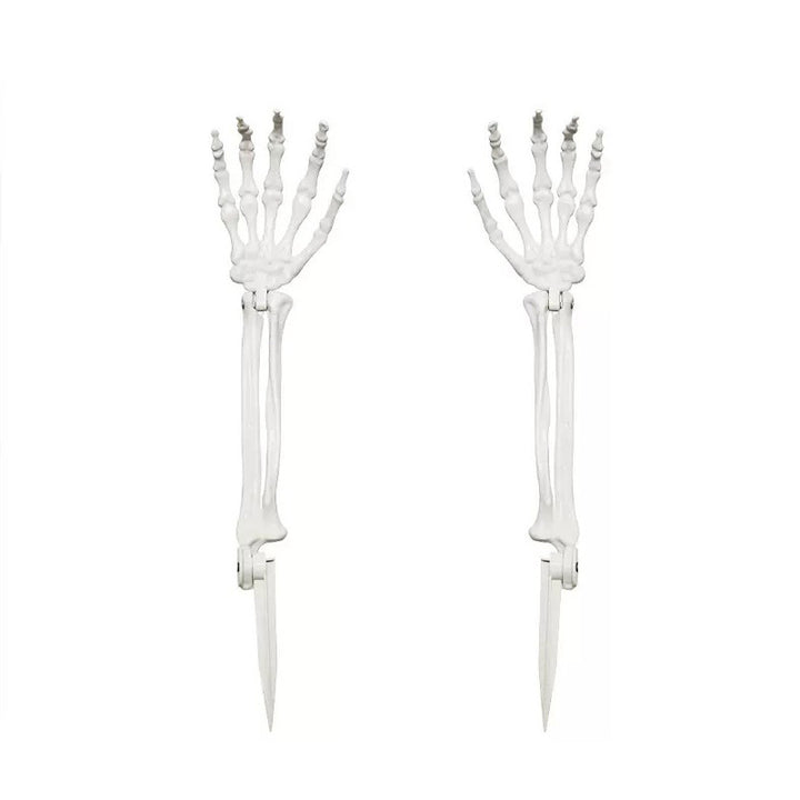 Creepy skeleton garden stakes