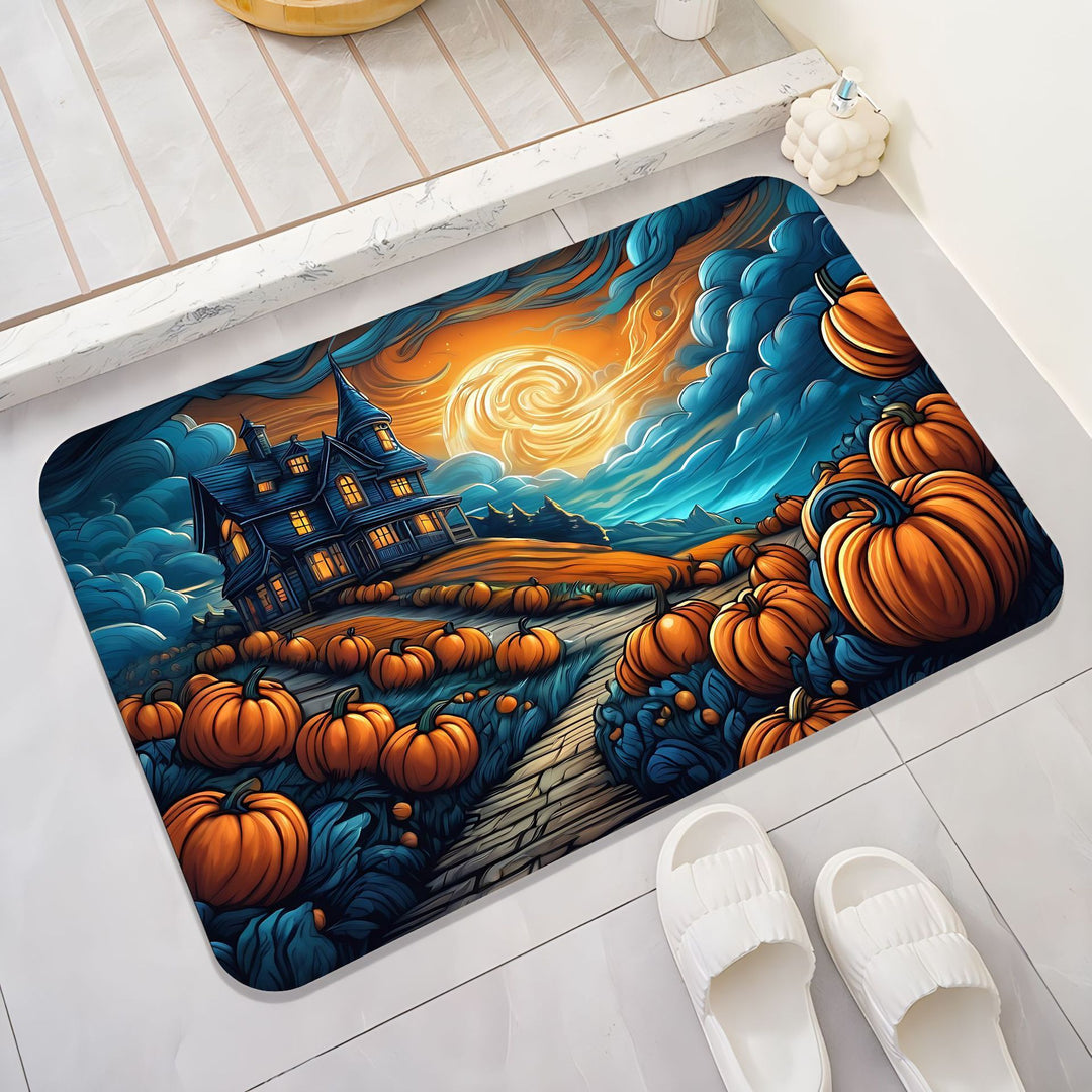 Halloween-Themed Cat Decorative Mat Kalsten
