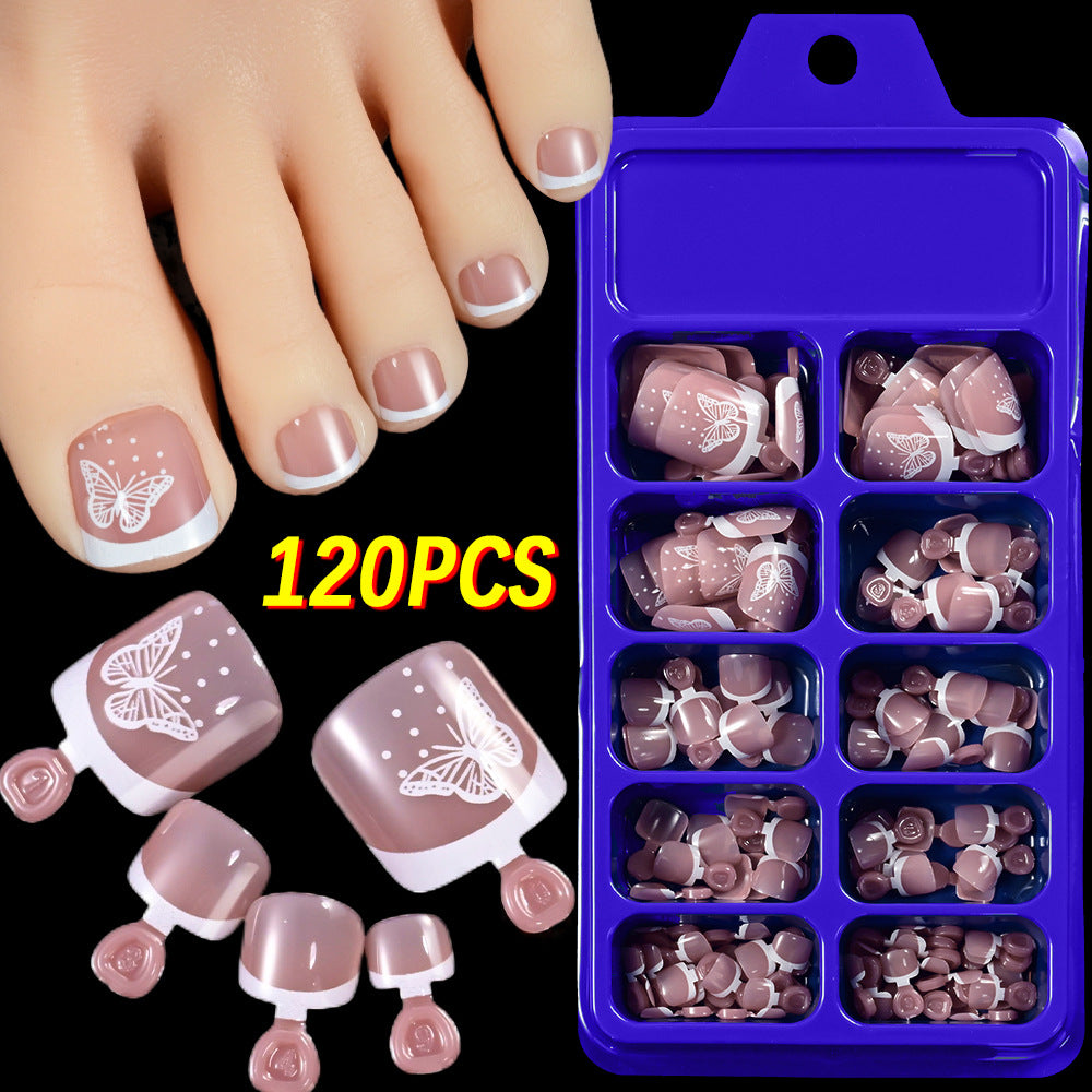 Floral Articulate Press-On Toenail Set Kalsten