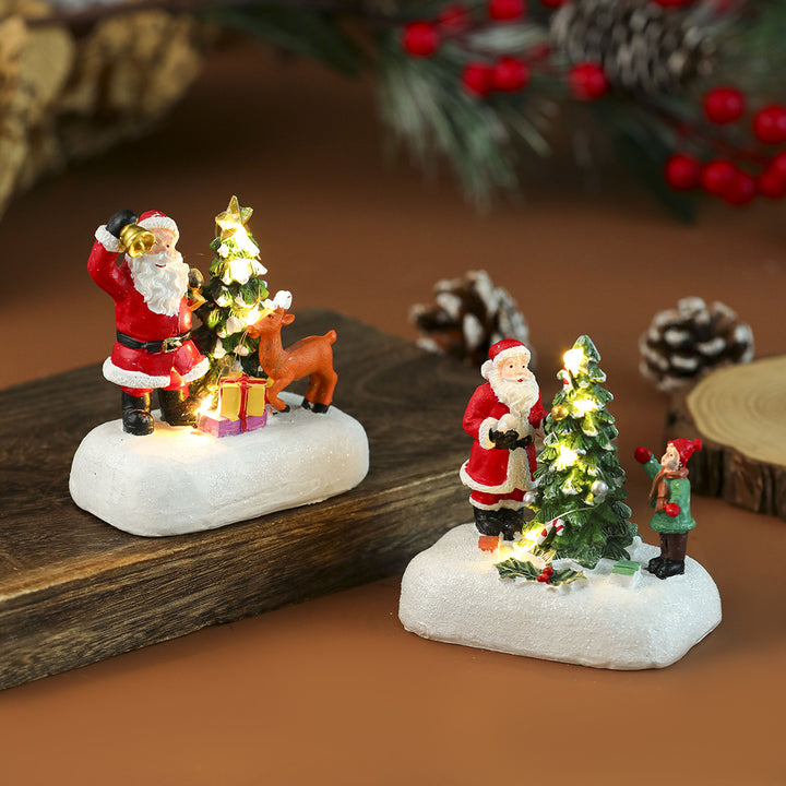 Illuminated Snowman Figurine Kalsten