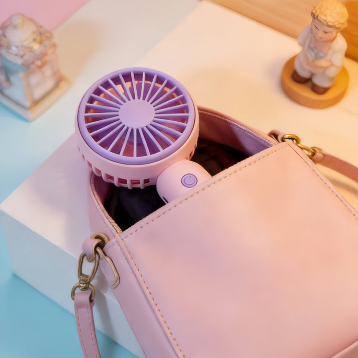 Women Portable Mini Handheld Fan with Flexible Use Kalsten