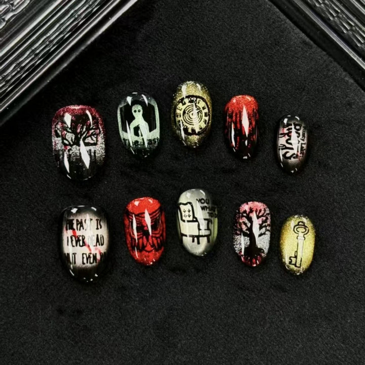 Stylish Artistic Press-On Nail Set Kalsten