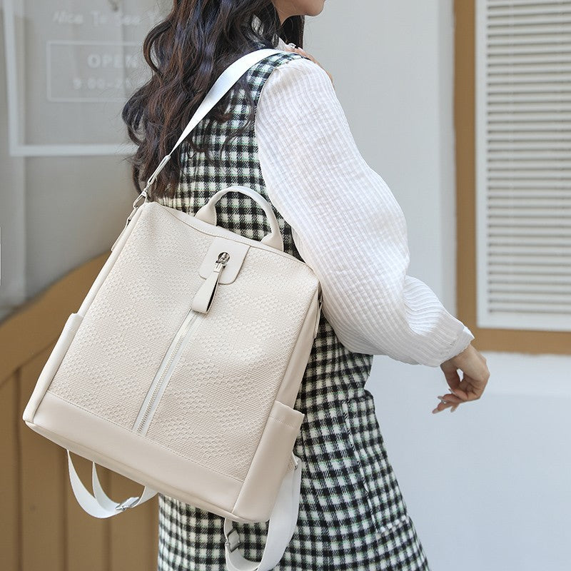 Textured Multi-Pocket Backpack Kalsten