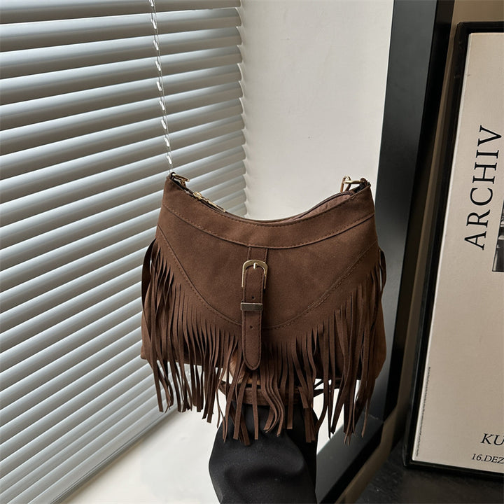 Fringed Suede Handbag