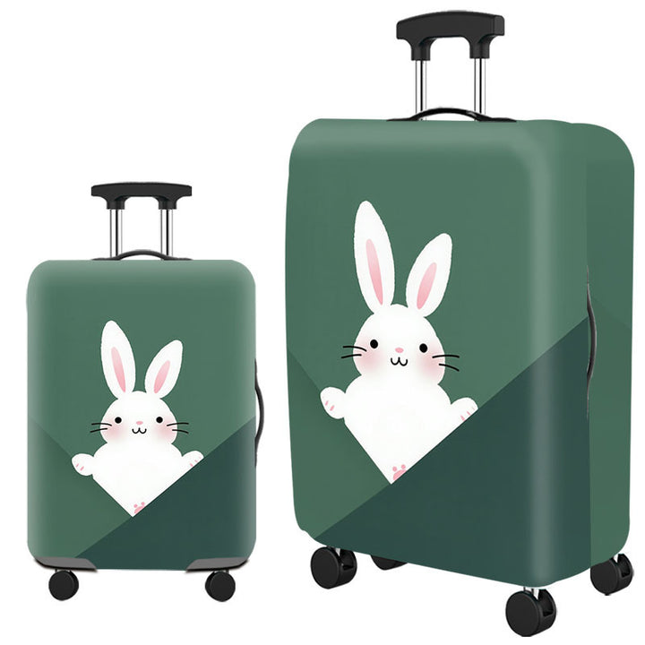 Tropical Leaf Print Hard Shell Luggage Kalsten