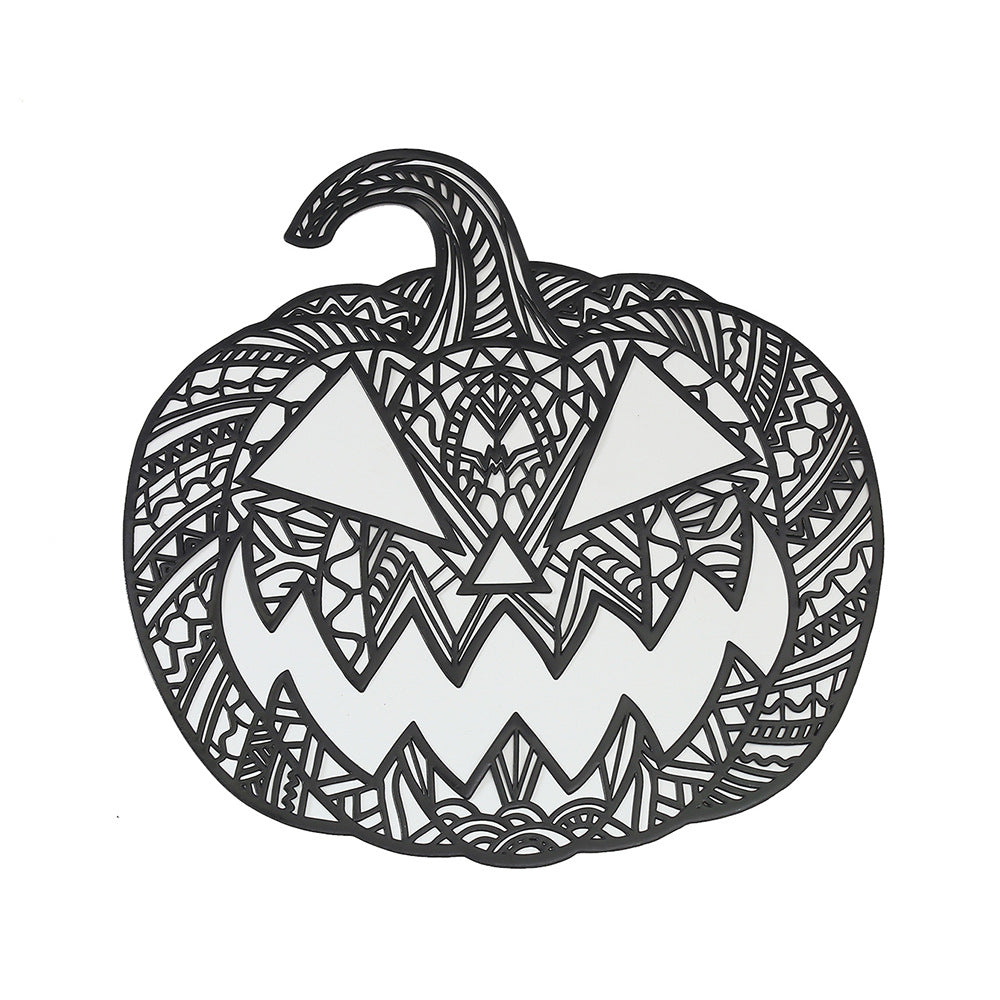Filigree pumpkin table decorations made of heat-resistant plastic for Halloween table decor