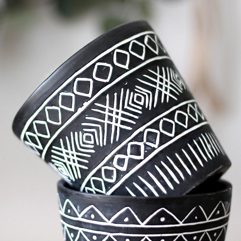 Decorative plant pots in Ethno style Kalsten
