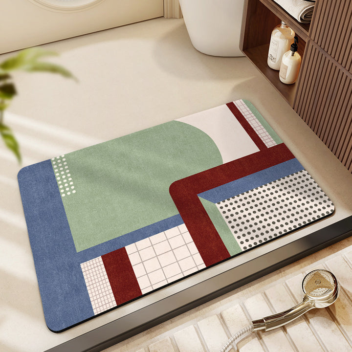 Decorative Bathroom Mat Kalsten