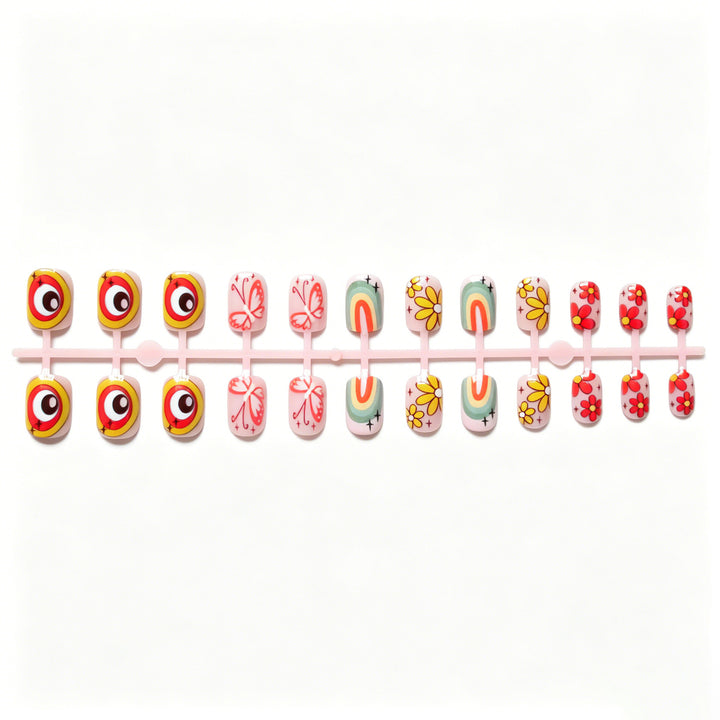 Vibrant Artistic Nail Design