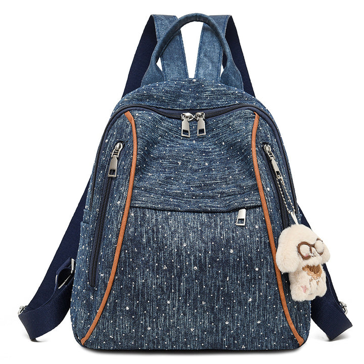 Casual Denim-Style Backpack Kalsten