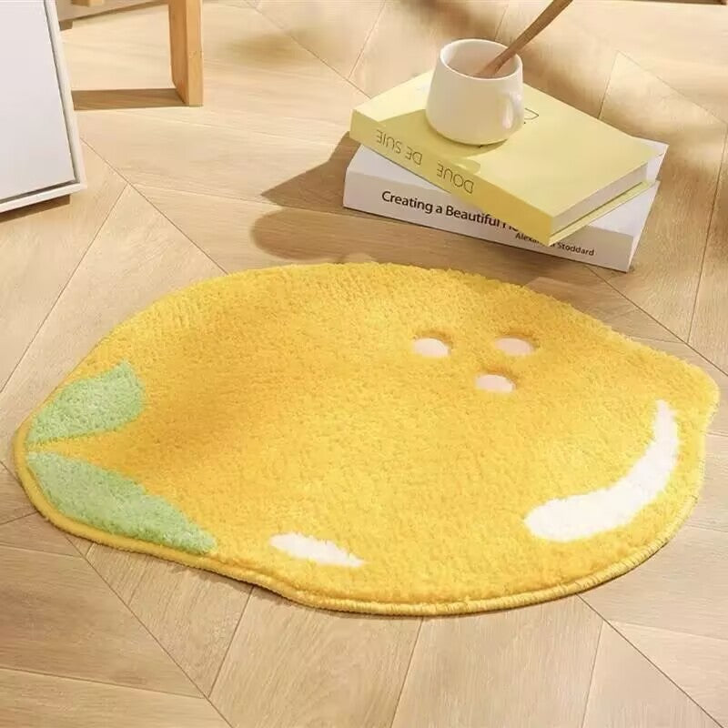 Playful Lemon-shaped Rug