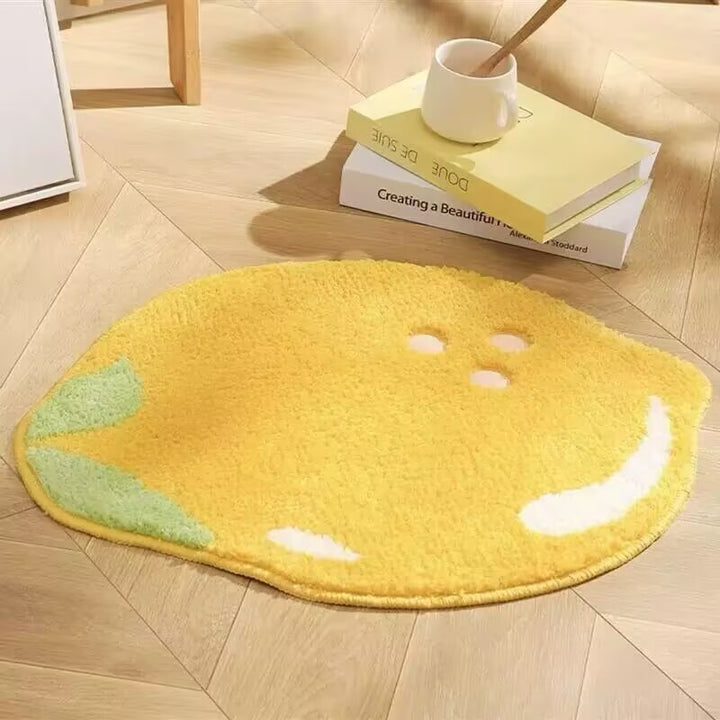 Playful Lemon-shaped Rug