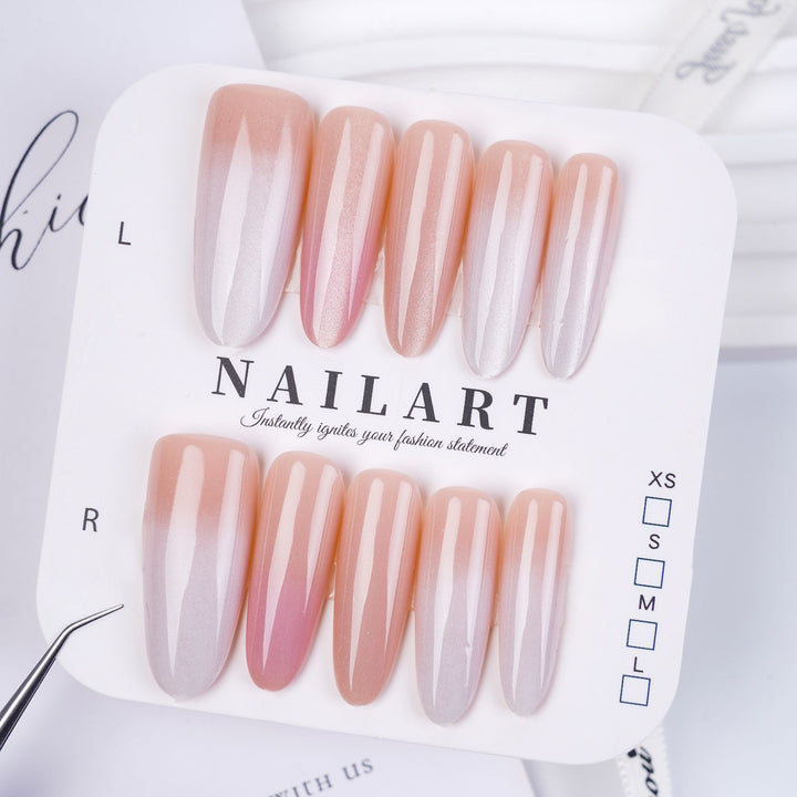 Artistic Floral Detailed Press-On Nail Set Kalsten