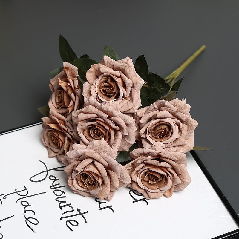 Premium Faux Floral Rose Bouquet