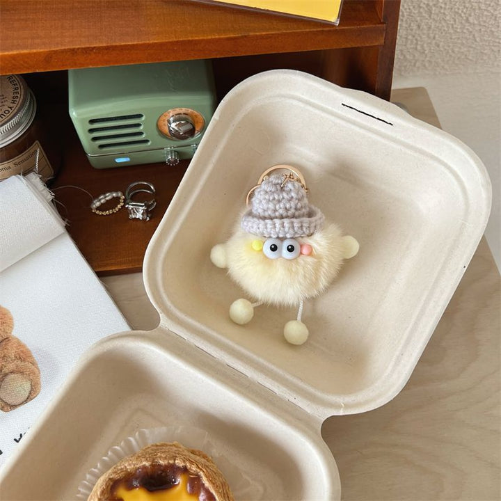 Playful Fuzzy Character Keychain Kalsten