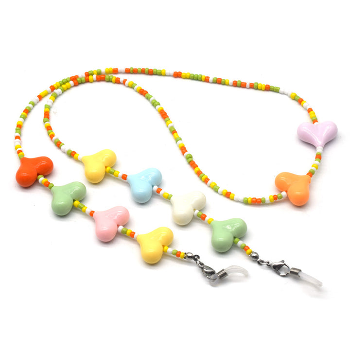 Colorful Heart Beaded Eyewear Chain Kalsten