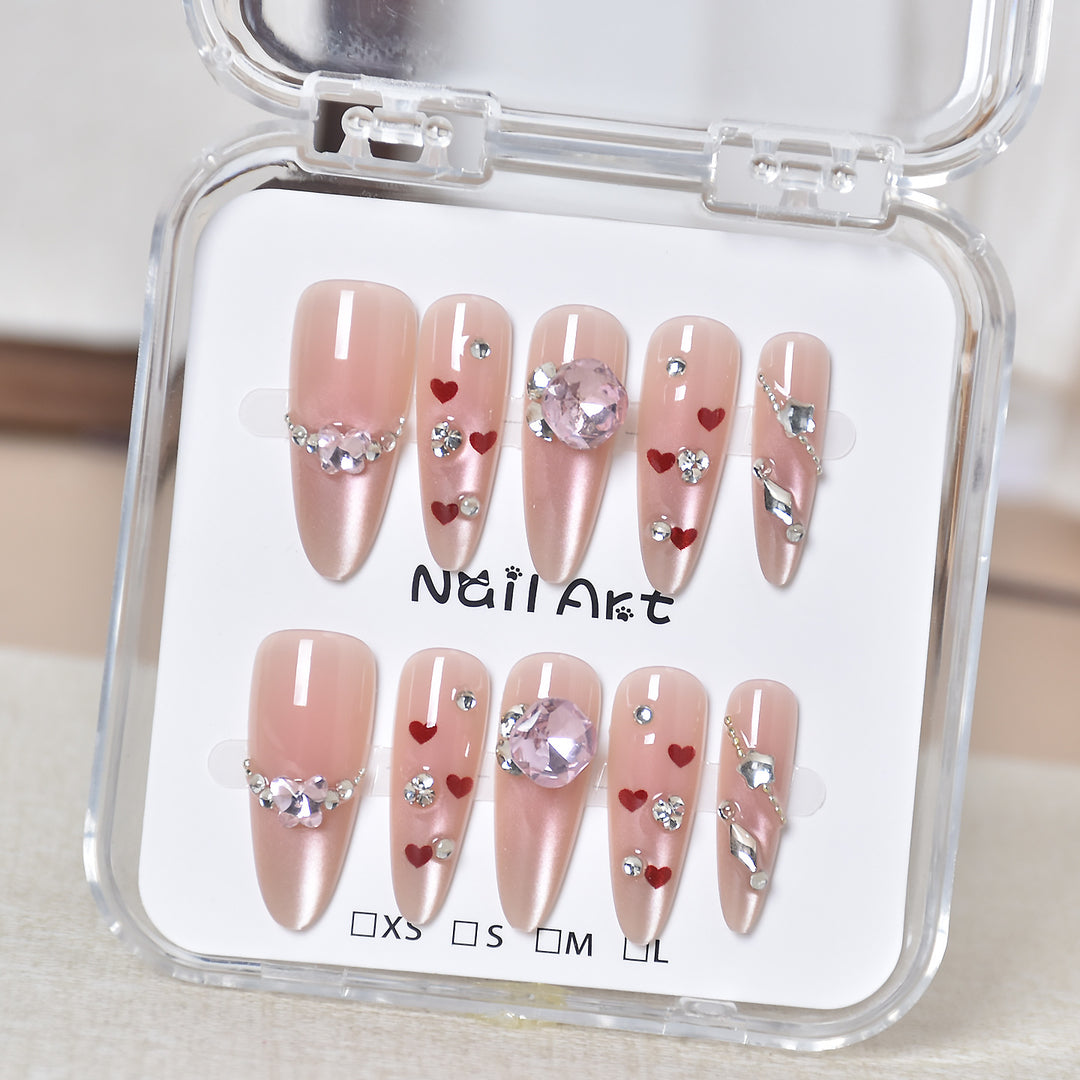 Premium Glamorous Press-On Nail Extensions Kalsten