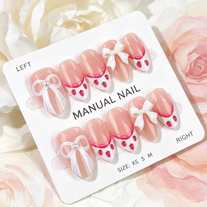 Manual Decorative Press-On Nail Art Set