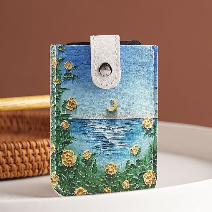 Artistic Floral Print Phone Pouch