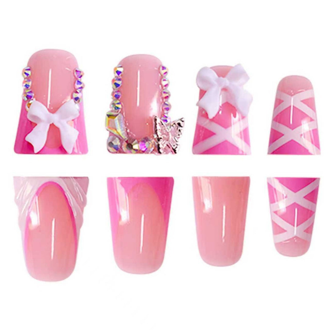 3D Floral Press-On Nail Extensions Kalsten