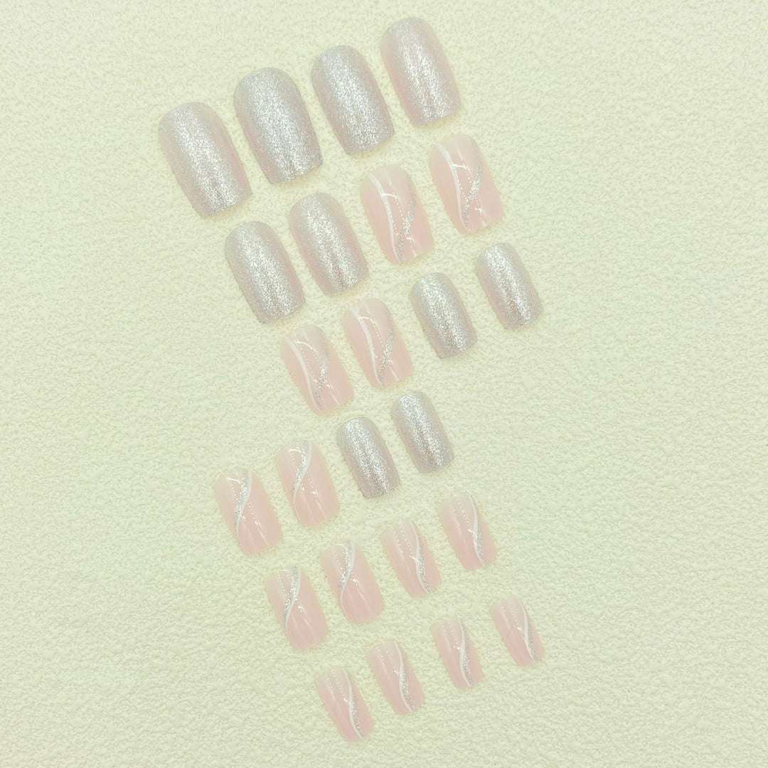 Glittery Stiletto Nail Extensions Kalsten